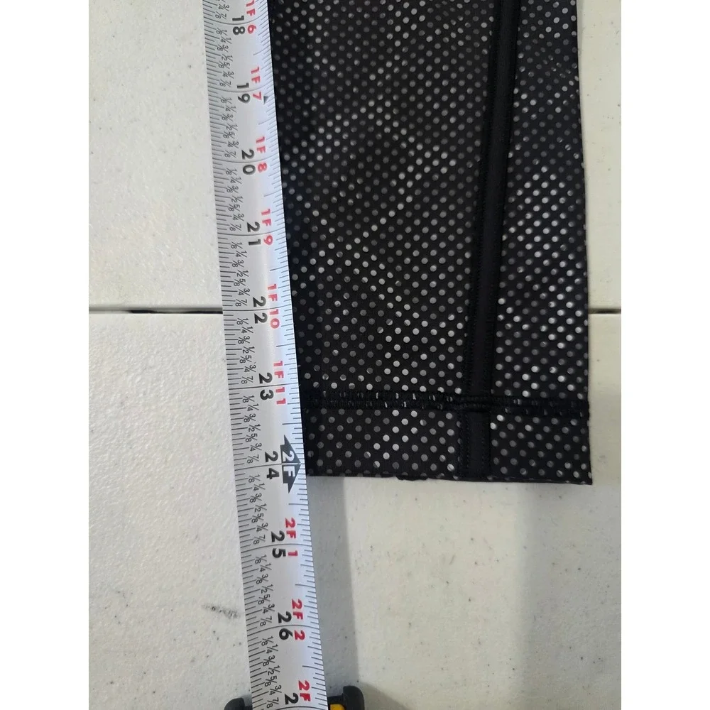 Lululemon Pace Tight Reflective Leggings sz 2 24x24 Polka Dot Black Silver NWT